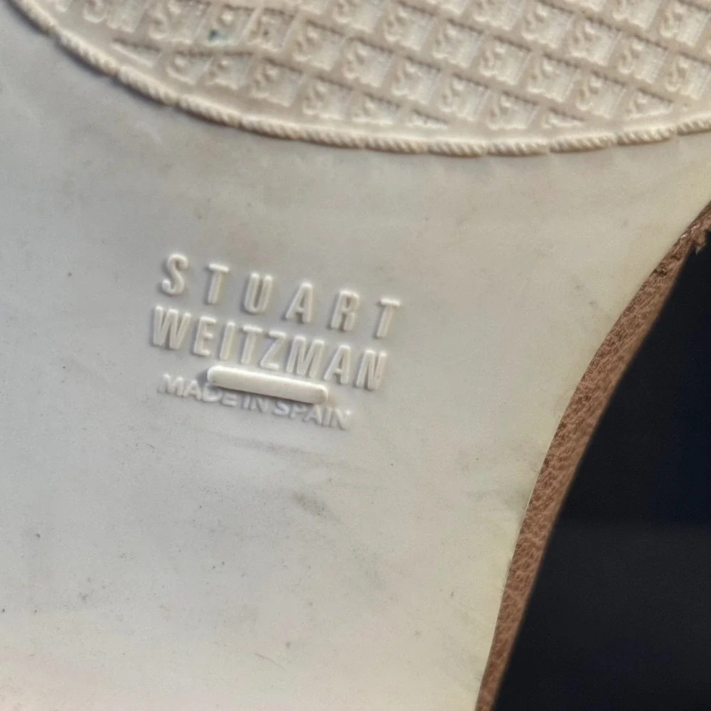 Vintage Stuart Weitzman Spectator Penny Loafers Two Tone Leather Spain Women 9 M